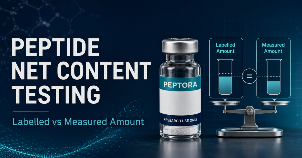 Peptide Net Content Testing: Labelled vs Measured Amount