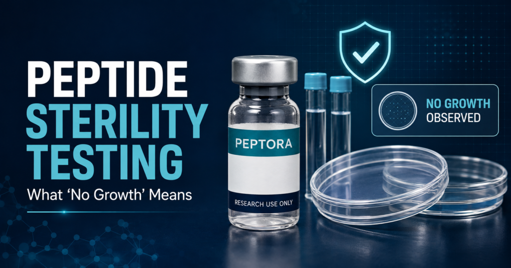 Peptide Sterility Testing: What “No Growth” Means
