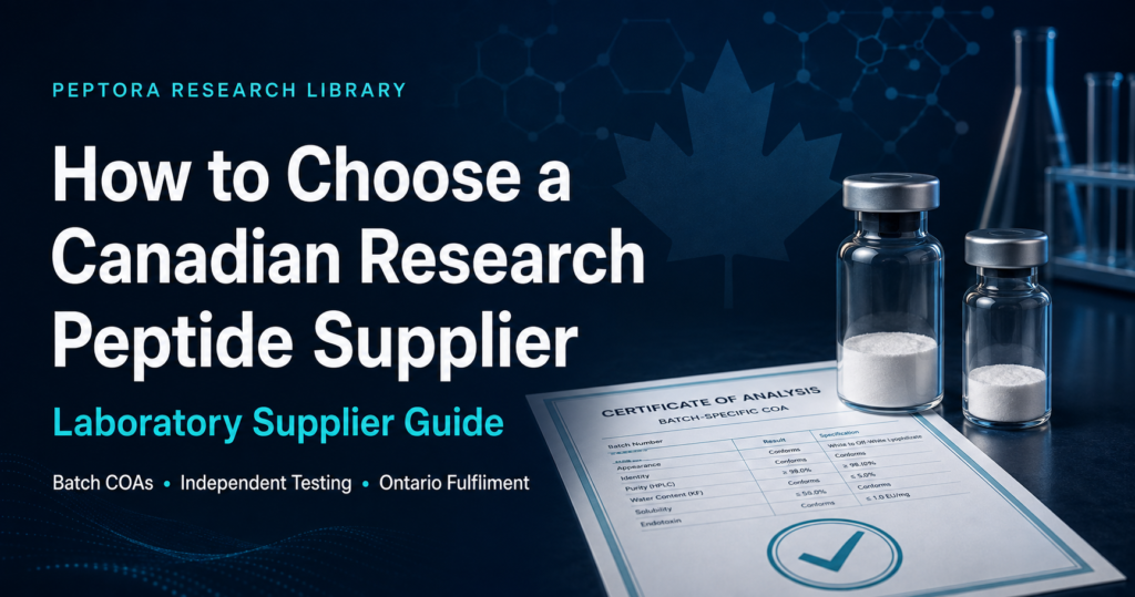 How to Choose a Canadian Research Peptide Supplier
