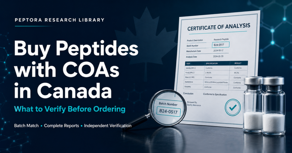 Buy Peptides with COAs in Canada: What to Verify