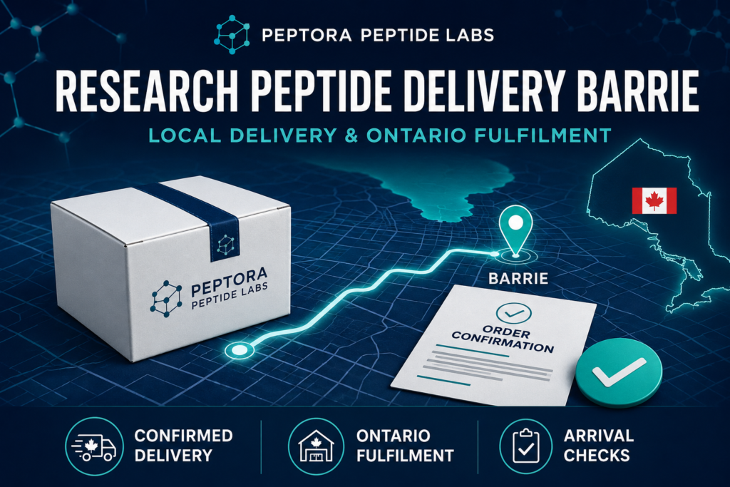 Research Peptide Delivery Barrie: Local Delivery and Ontario Fulfilment