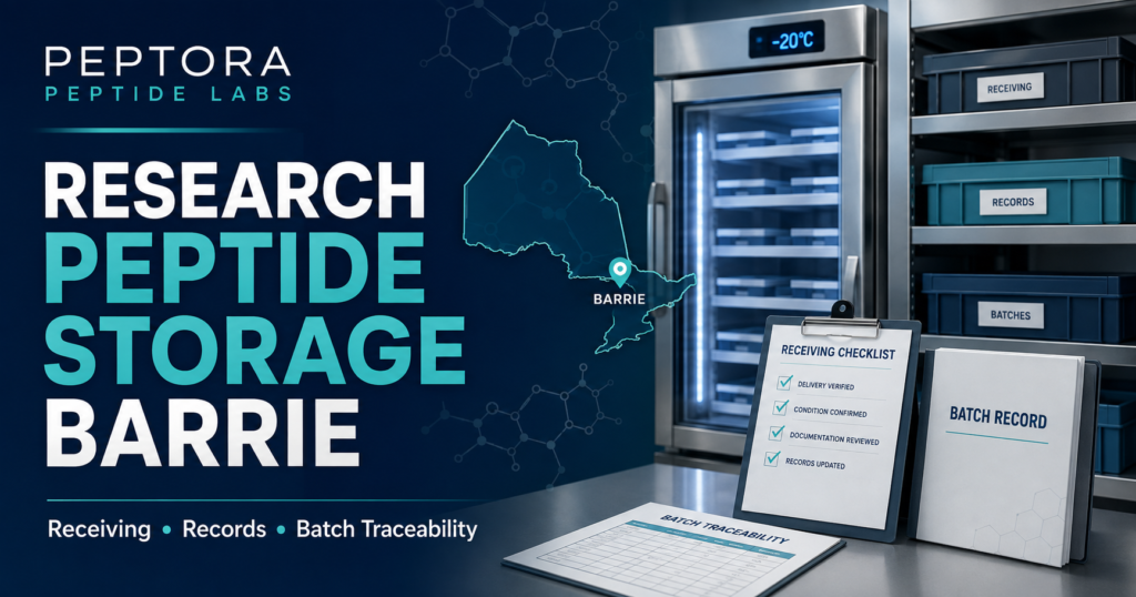 Research Peptide Storage Barrie: Receiving and Laboratory Recordkeeping