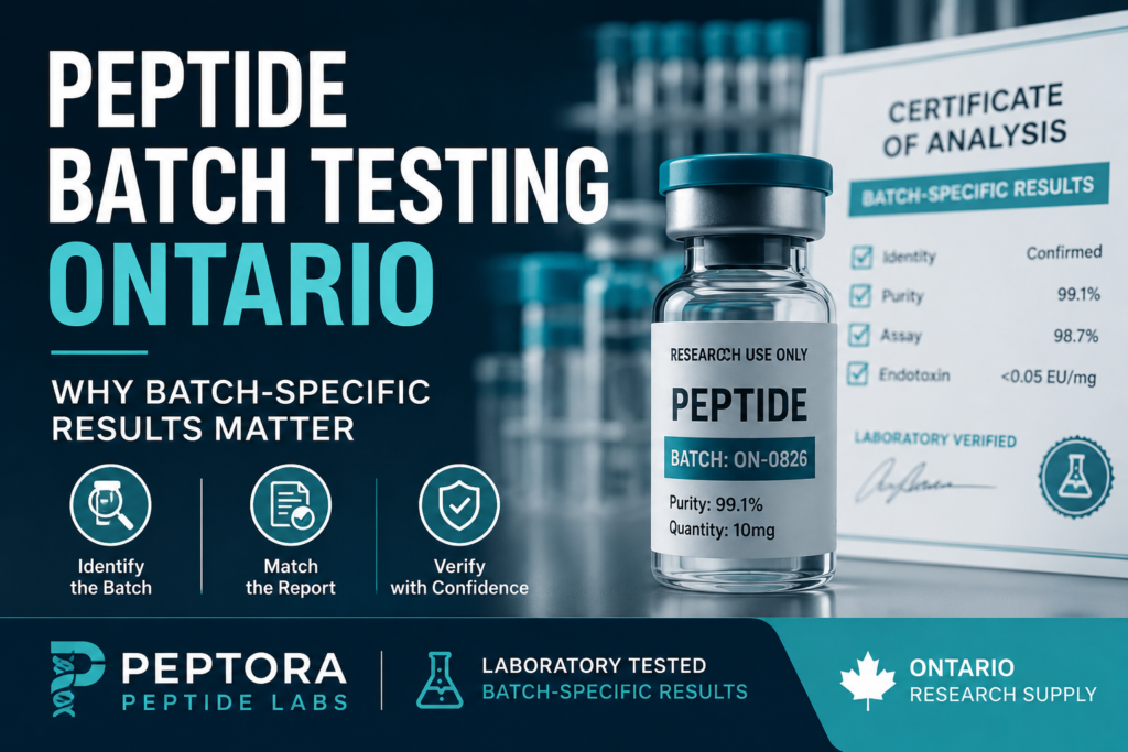 Peptide Batch Testing Ontario: Why Batch-Specific Results Matter