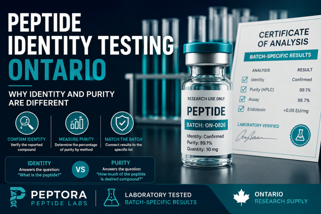 Peptide Identity Testing Ontario: Why Identity and Purity Are Different