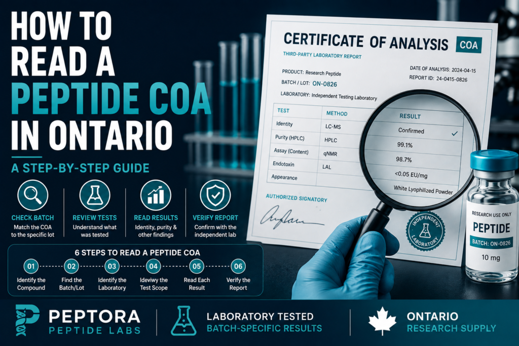 How to Read a Peptide COA in Ontario: A Step-by-Step Guide