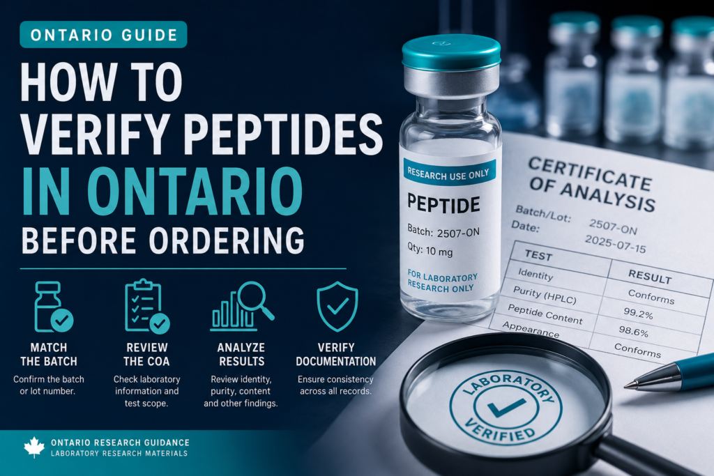 How to Verify Peptides in Ontario Before Ordering