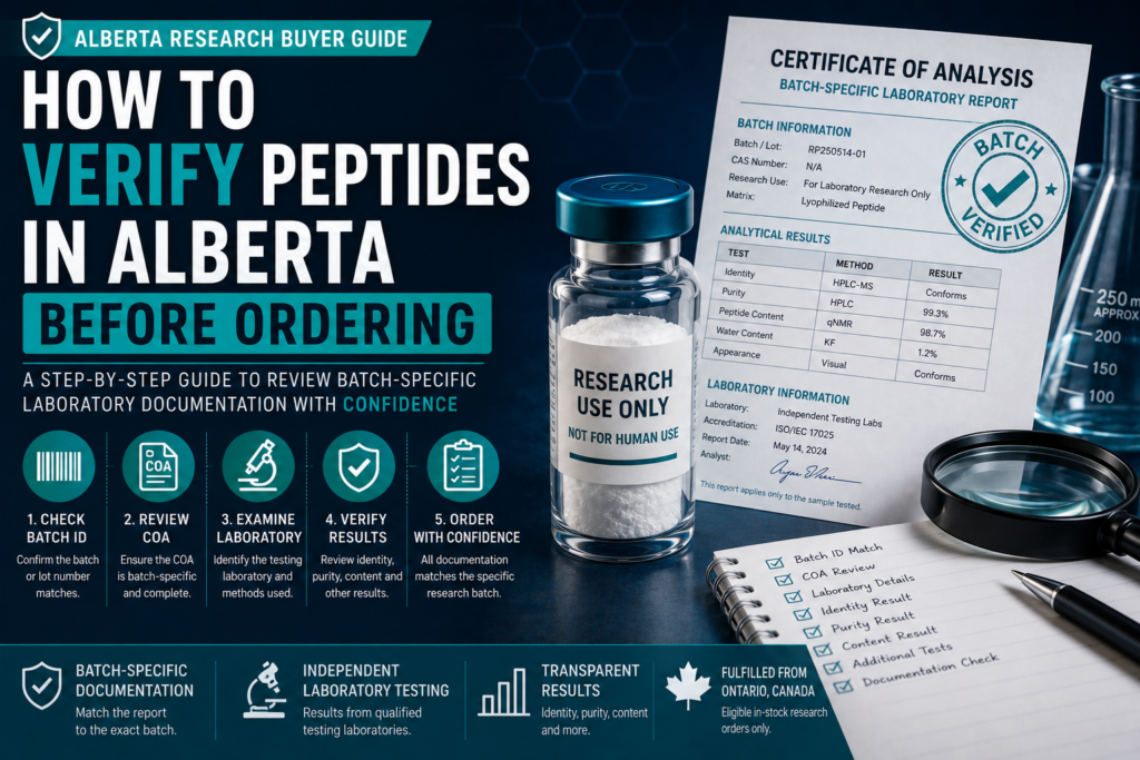 How to Verify Peptides in Alberta Before Ordering