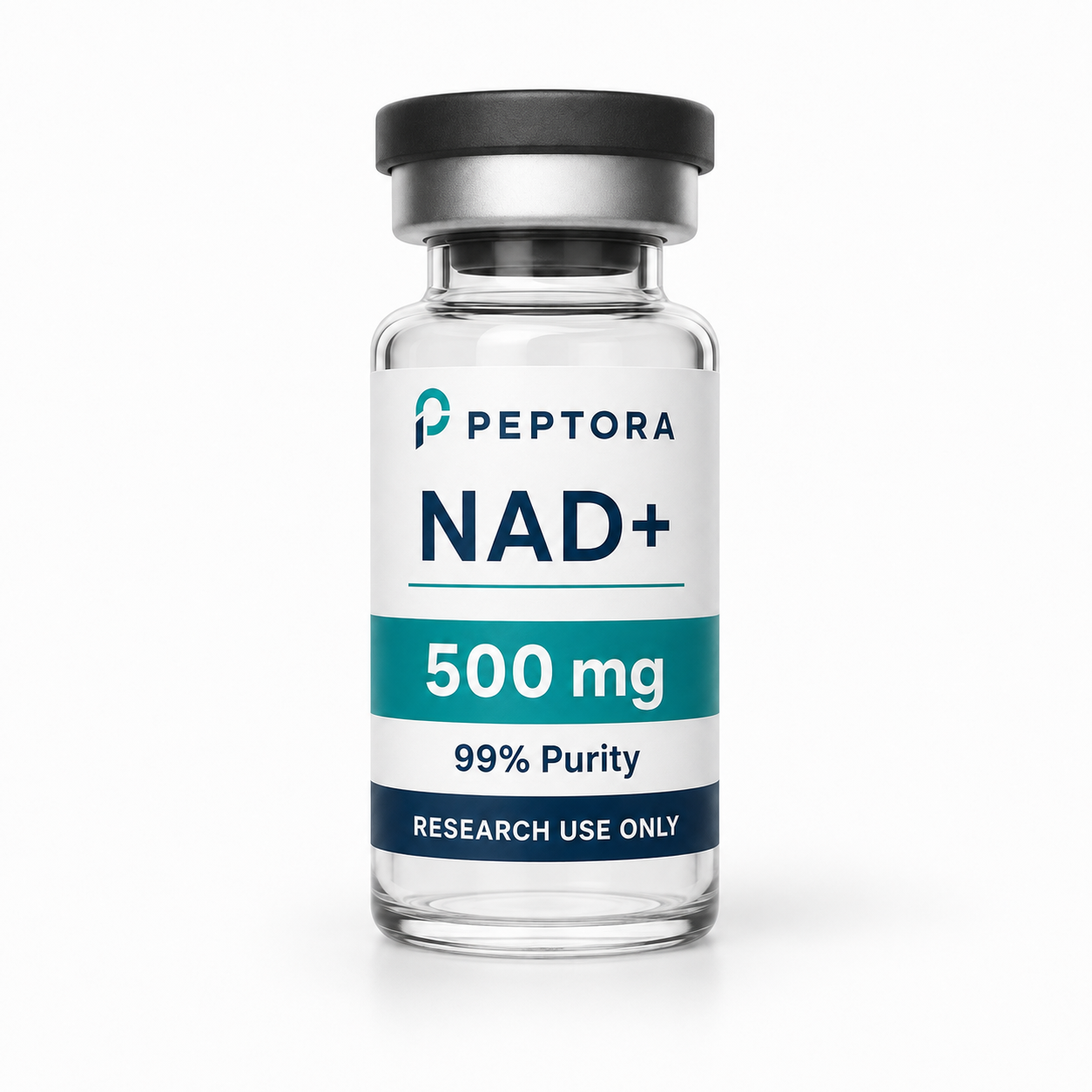 NAD+ 500 mg Peptora research product vial