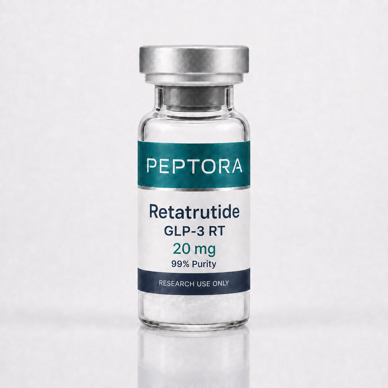 Research peptides Canada catalogue product vial from Peptora Peptide Labs