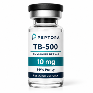 TB-500 Canada 10 mg research peptide vial - Peptora Peptide Labs