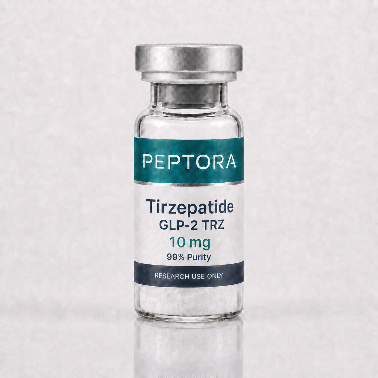 Peptora Tirzepatide 10 mg GLP-2 TRZ research vial